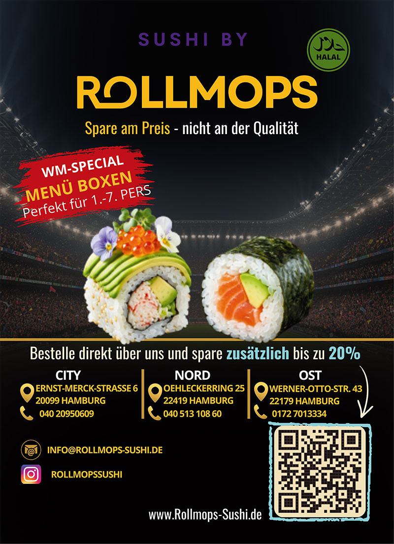 Sushi Hamburg WM Angebot 2026 USA